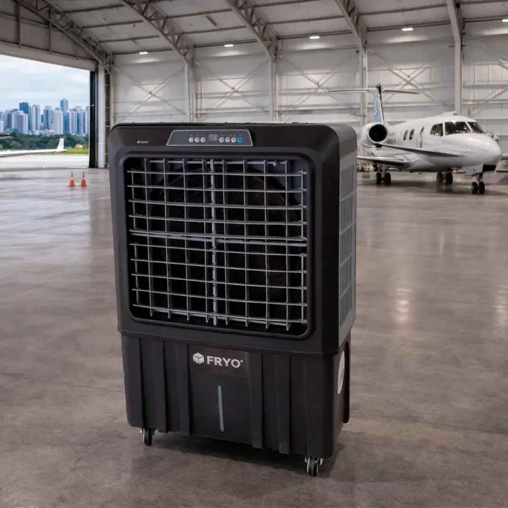 Ar-condicionado portátil Fryo com alta eficiência e fácil instalação.