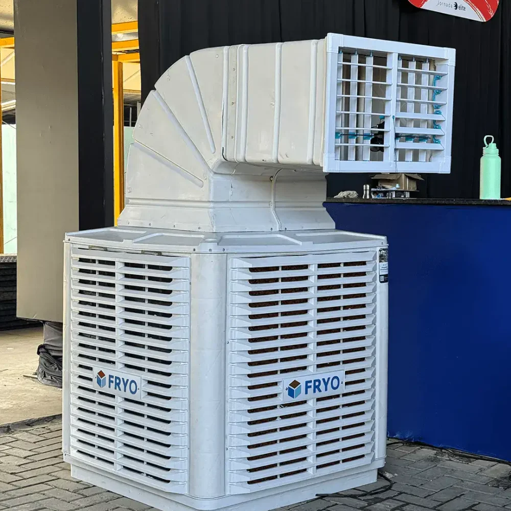 Climatizador industrial Fryo para controle de temperatura e umidade em áreas grandes e comerciais.